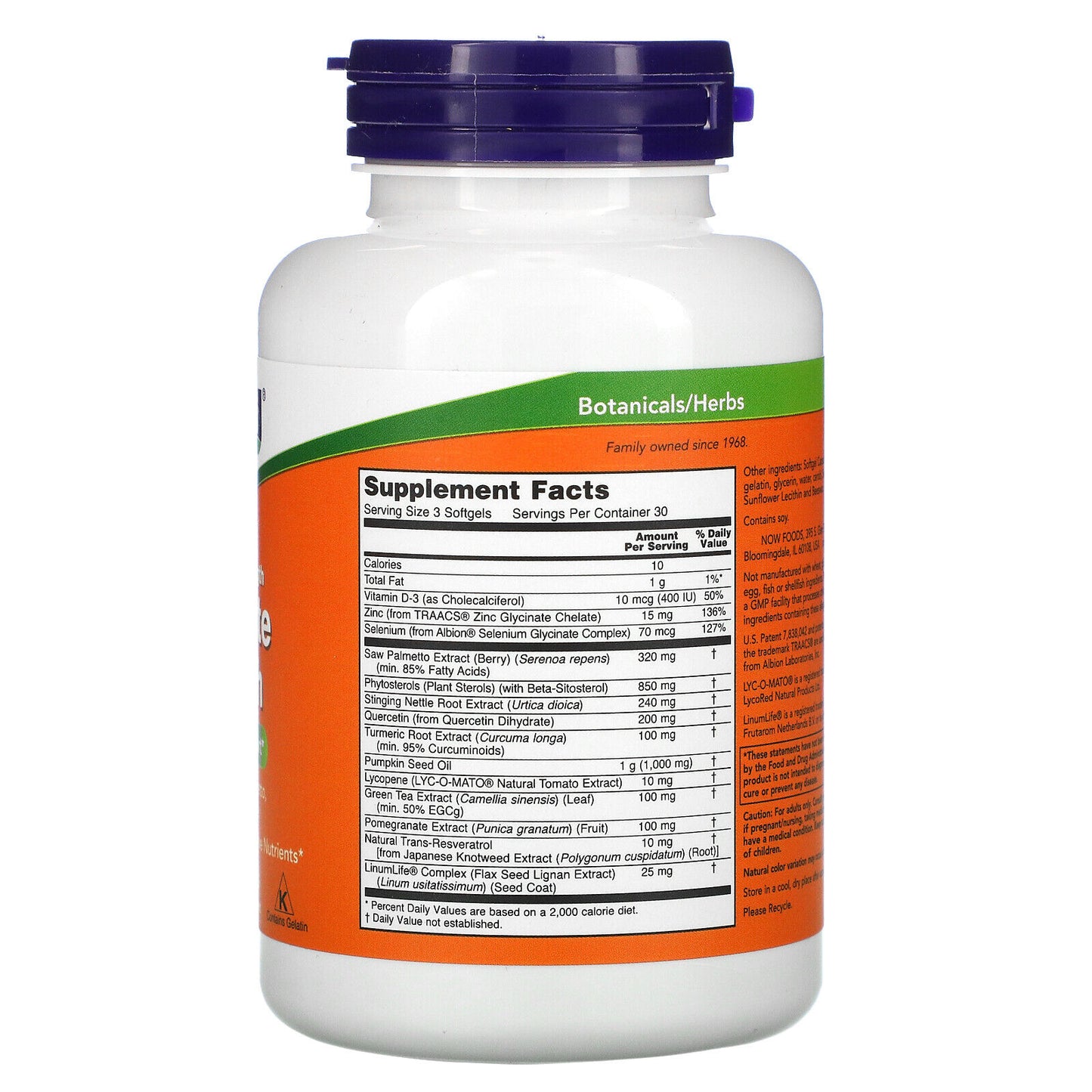 Now Foods Clinical Strength Prostate Health 90 Softgels GMP Quality Assured,