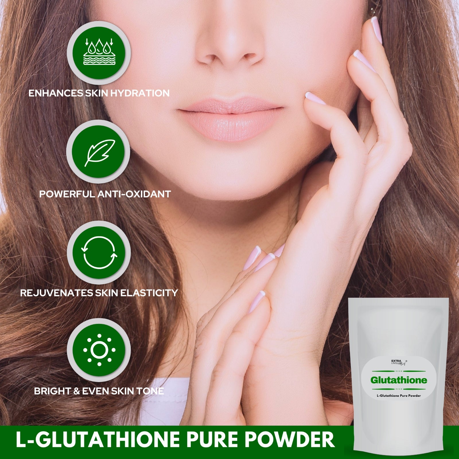 Glutathione Powder Pure Antioxidant High Potency (Australian Brand)