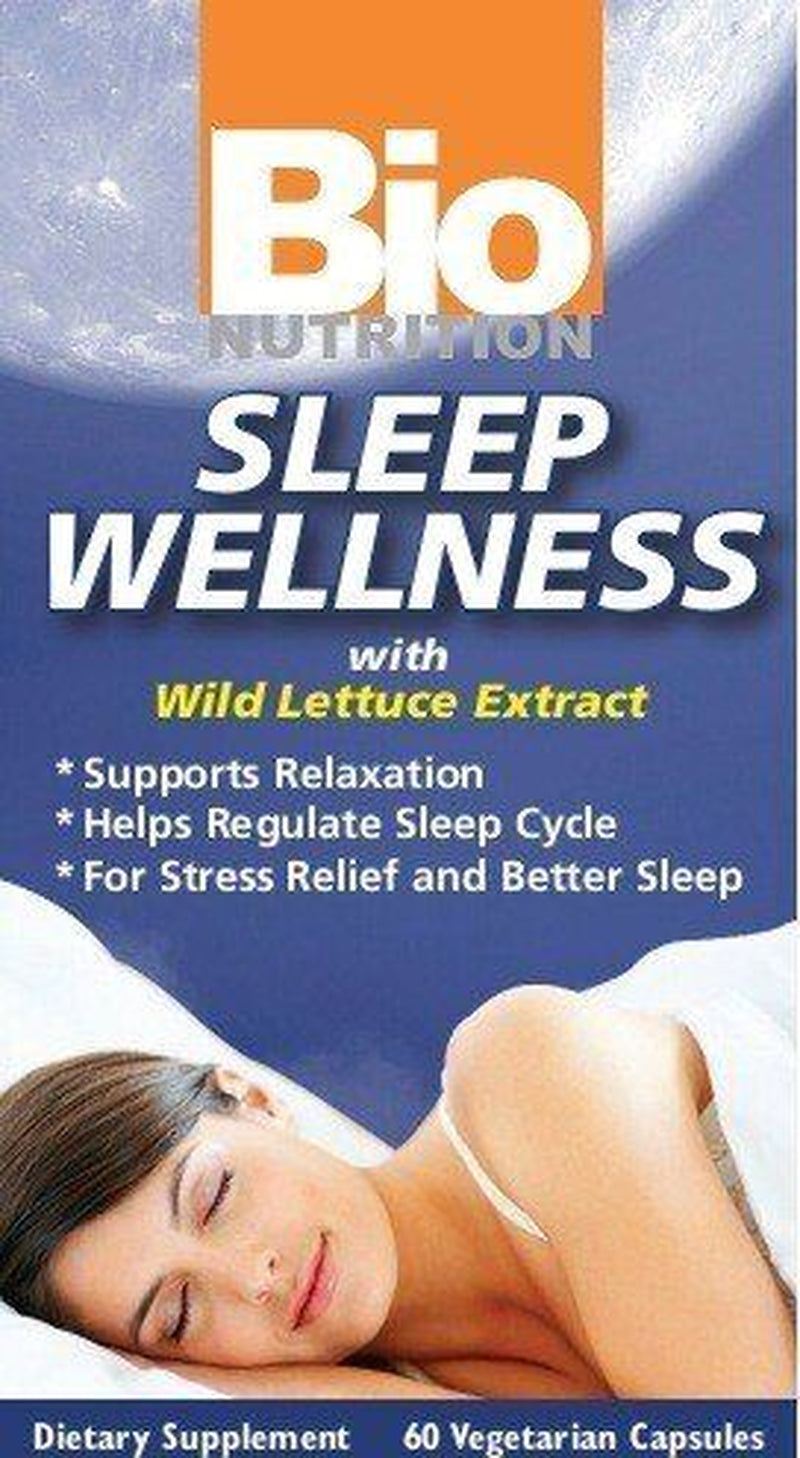 Bio Nutrition Sleep Wellness W/Wild Lettuce 60 Vegcap