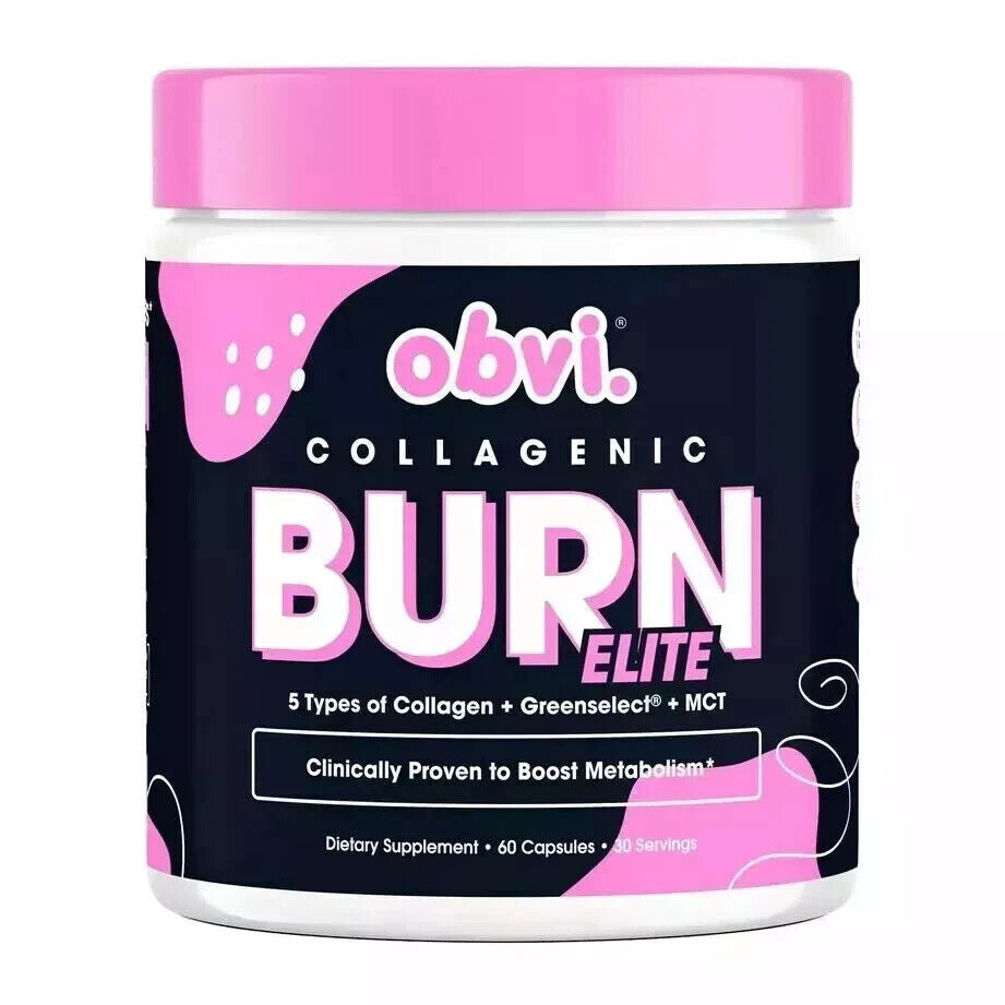 Obvi Collagenic Burn Elite, Collagen Peptides Infused Thermogenic Fat Burner!!!!