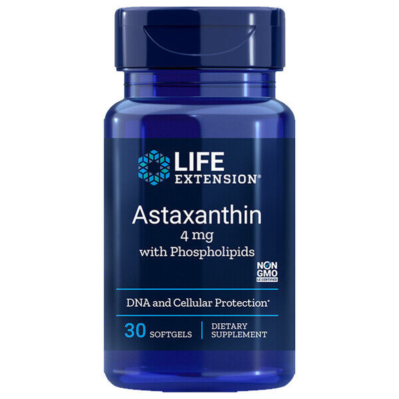 Astaxanthin with Phospholipids Life Extension - Haematococcus Pluvialis Algae