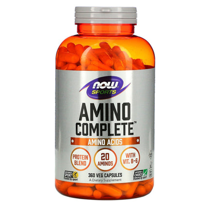 Now Foods Amino Complete 360 Capsules GMP Quality Assured