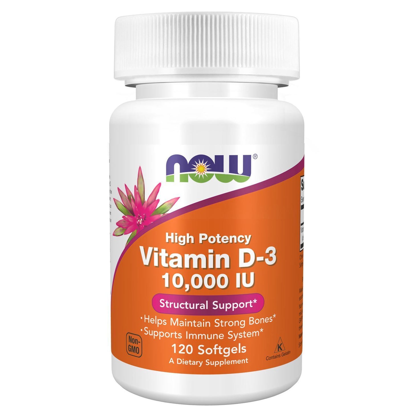 NOW FOODS Vitamin D-3 10 000 IU 120 Softgels