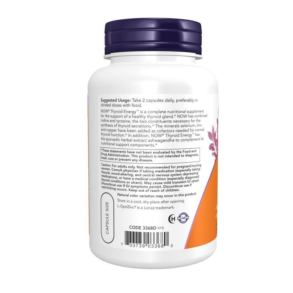 NOW FOODS Thyroid Energy 90 Veg Capsules