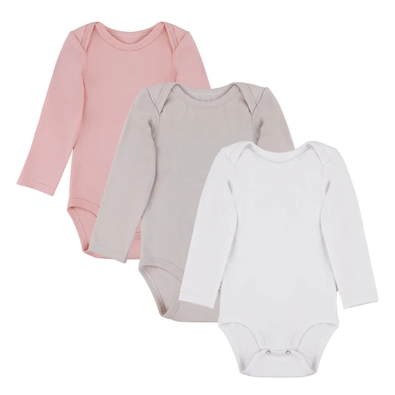 3Pcs/Lot Baby Bodysuit 100% Organic Cooton Baby Jumpsuit for Boy & Girl 0-24 Month Baby Long Sleeve Clothes Unisex Newborn Suits