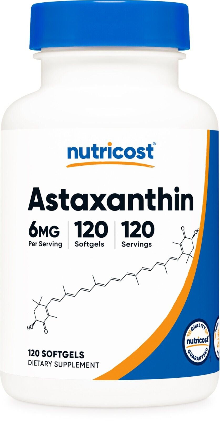 Nutricost Astaxanthin 6Mg, 120 Softgels - Gluten Free and Non-Gmo