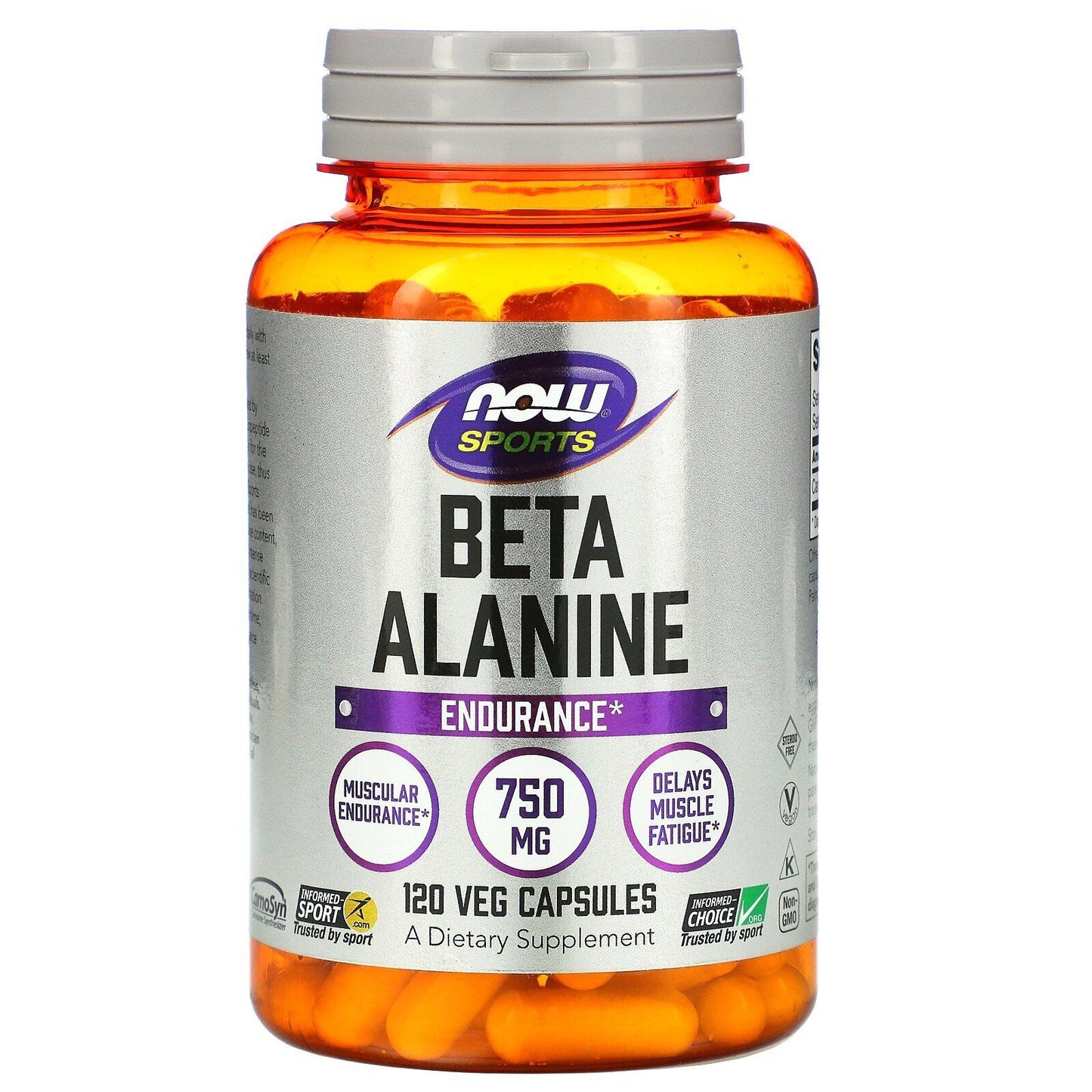 Now Foods Sports Beta-Alanine 750 Mg 120 Capsules GMP Quality Assured