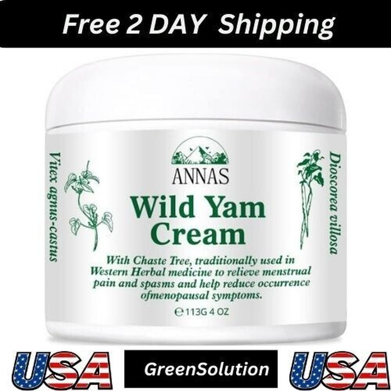 Wild Yam Cream, ANNAS Wild Yam Cream Organic for Hormone Balance, ANNAS Women...