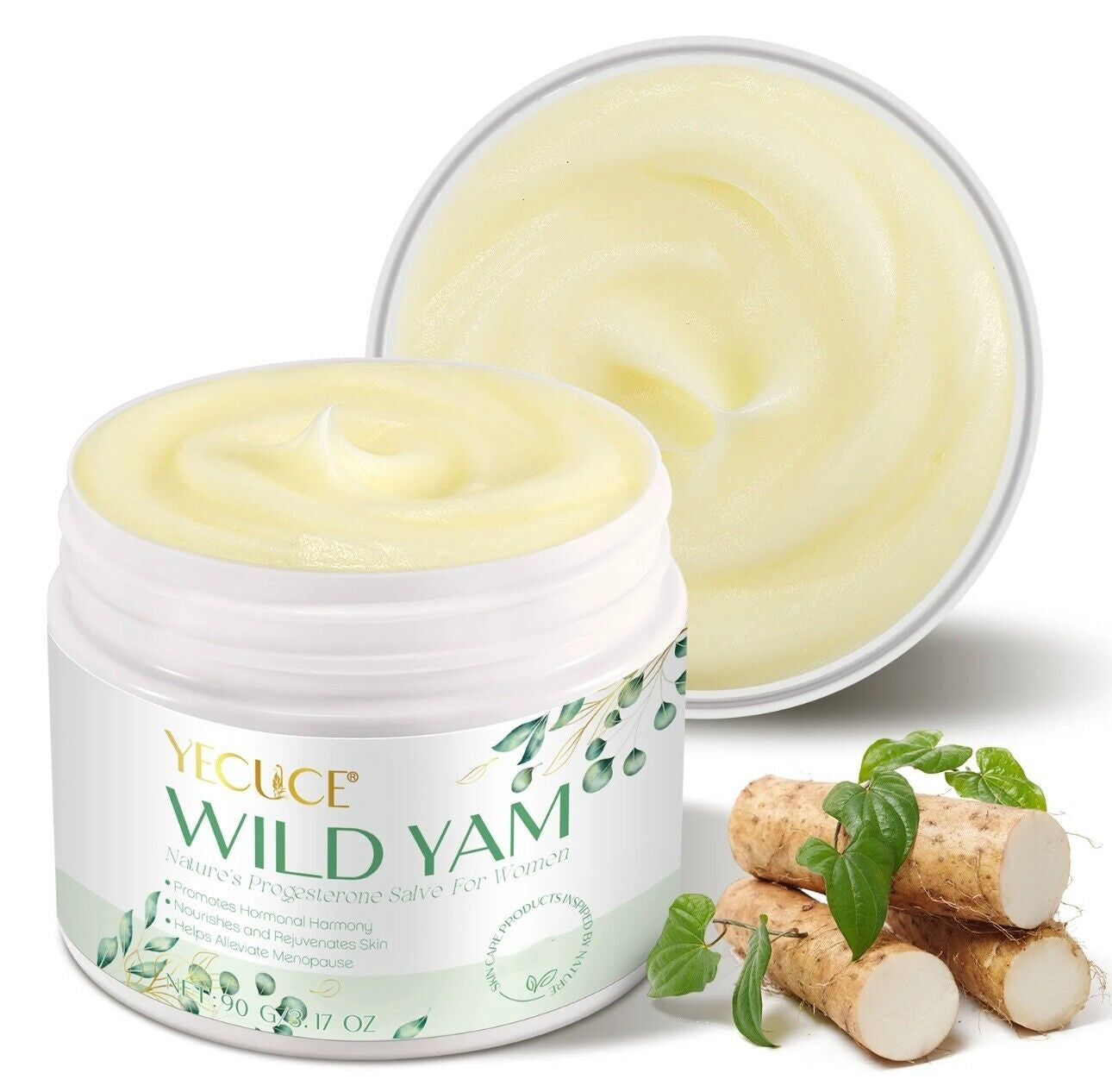 Wild Yam Cream for Hormone Balance - Improving Hot Flashes - Organic - New