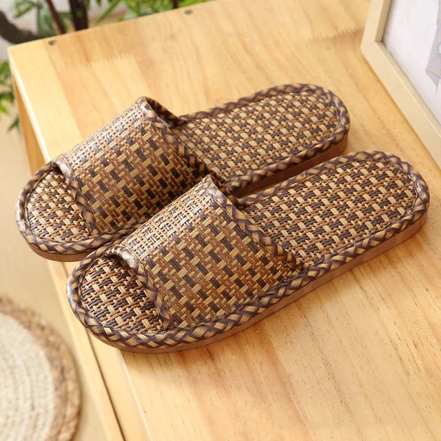 Natural Bamboo Slides/Sandals/ Slippers Rattan 