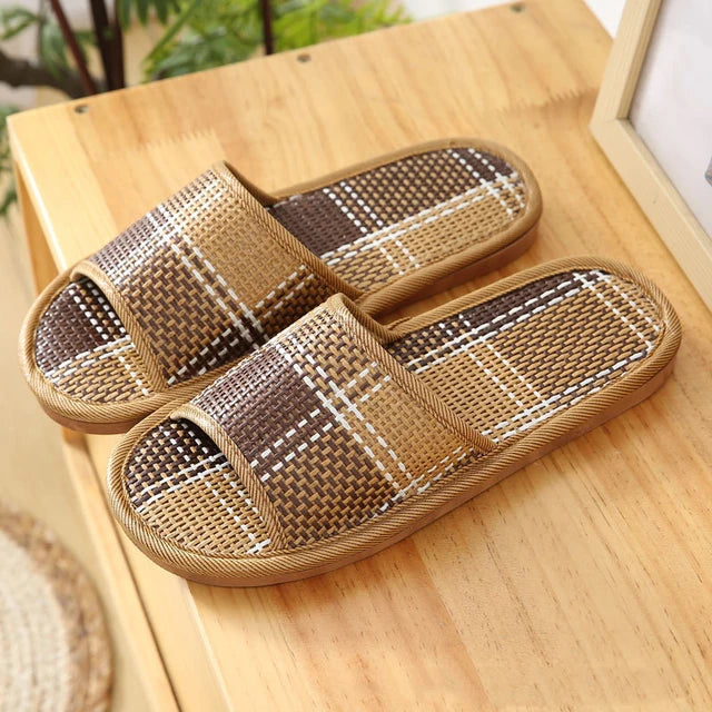 Natural Bamboo Slides/Sandals/ Slippers Rattan 