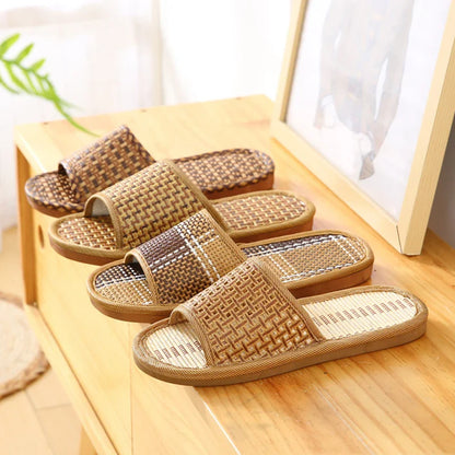 Natural Bamboo Slides/Sandals/ Slippers Rattan 