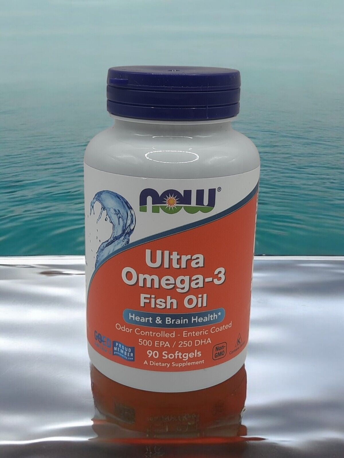 Now Foods Ultra OMEGA-3 Fish Oil 500 EPA/250 DHA 90 Softgels Exp 04/2027