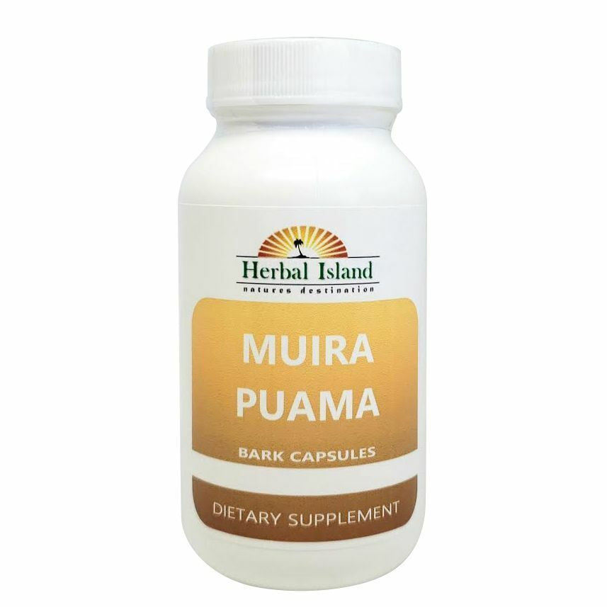 Muira Puama Bark Capsules - 500Mg Each - Ptychopetalum Olacoides -