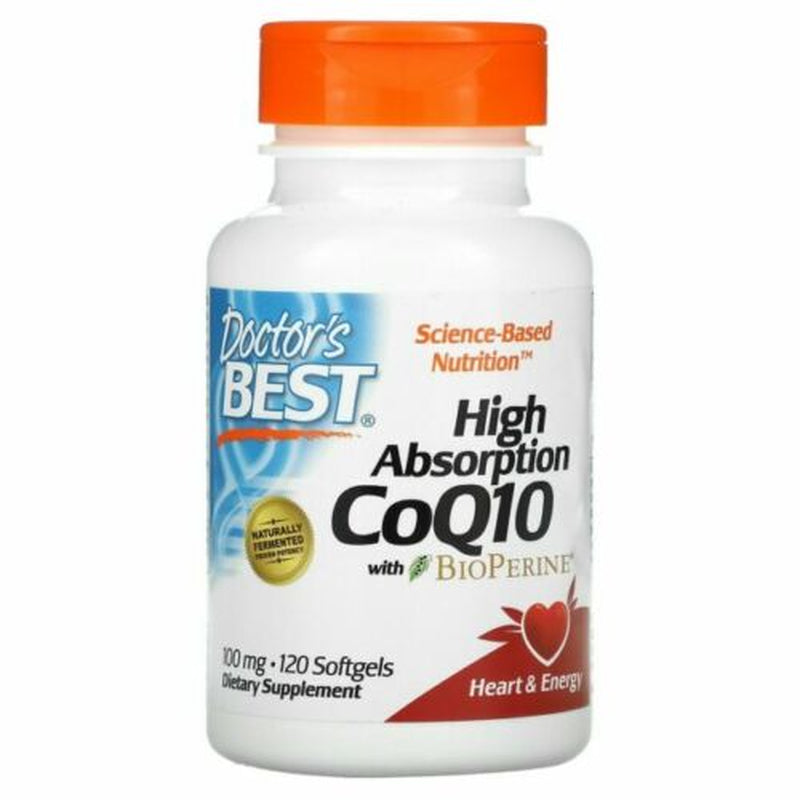 Doctor'S Best Coq10 High Absorption 100Mg Softgels - 120 Count Exp 2026