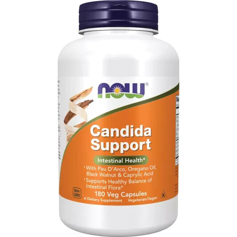 NOW Foods Candida Support Intestinal Support 180 Vegetable Caps Exp 12/27