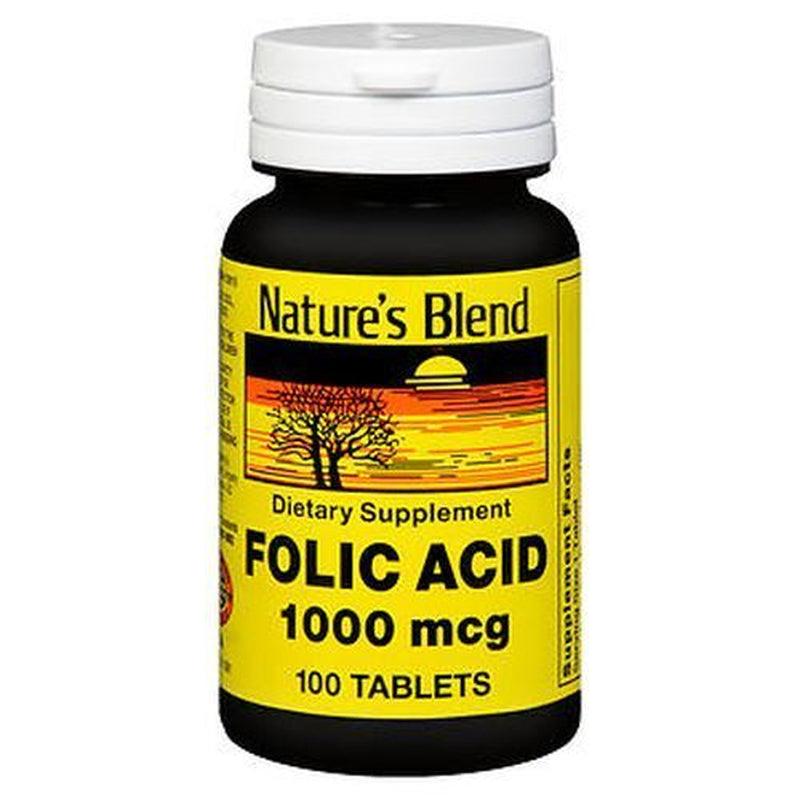 Nature'S Blend Folic Acid 1000 Mcg 100 Tabs Bynature'S Blend