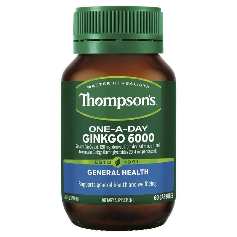 Thompson'S One-A-Day Ginkgo 6000Mg 60 Capsules