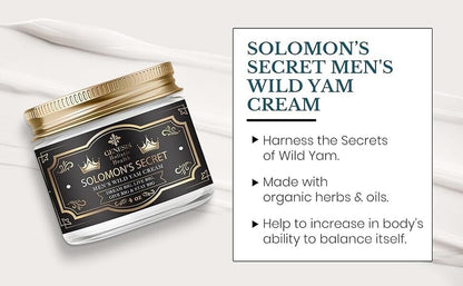 100% Authentic Genesis Solomon'S Secret Men'Swild Yam Cream- Dream Big, Live Big