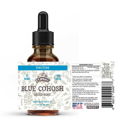 Blue Cohosh Tincture, Organic Extract Drops (Caulophyllum Thalictroides)