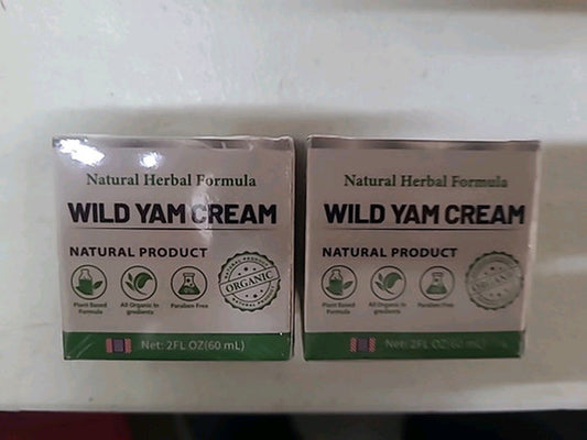 2 Natural Herbal Formula Wild Yam Cream 2 Fl.Oz Each