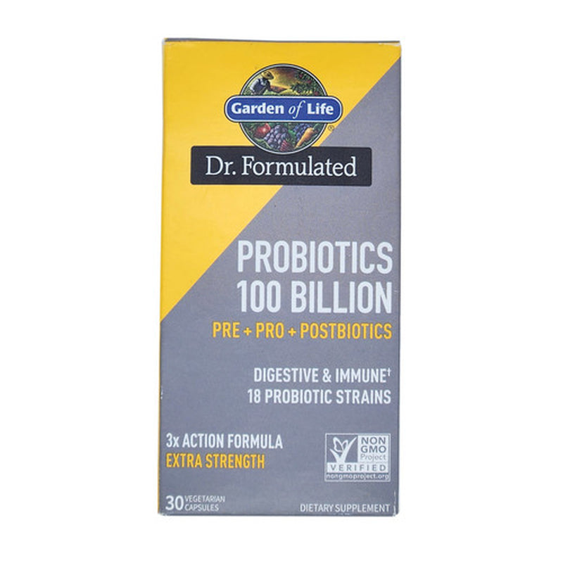 *New* Garden of Life Probiotics 100 Billion Extra Strength 30 Capsules Exp 02/26