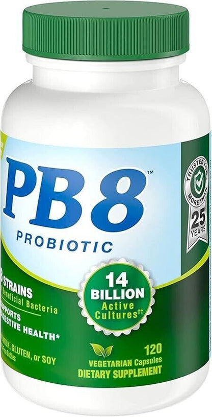 Nutrition Now PB 8 Probiotic Vegetarian Acidophilus Caps, 120-Ct