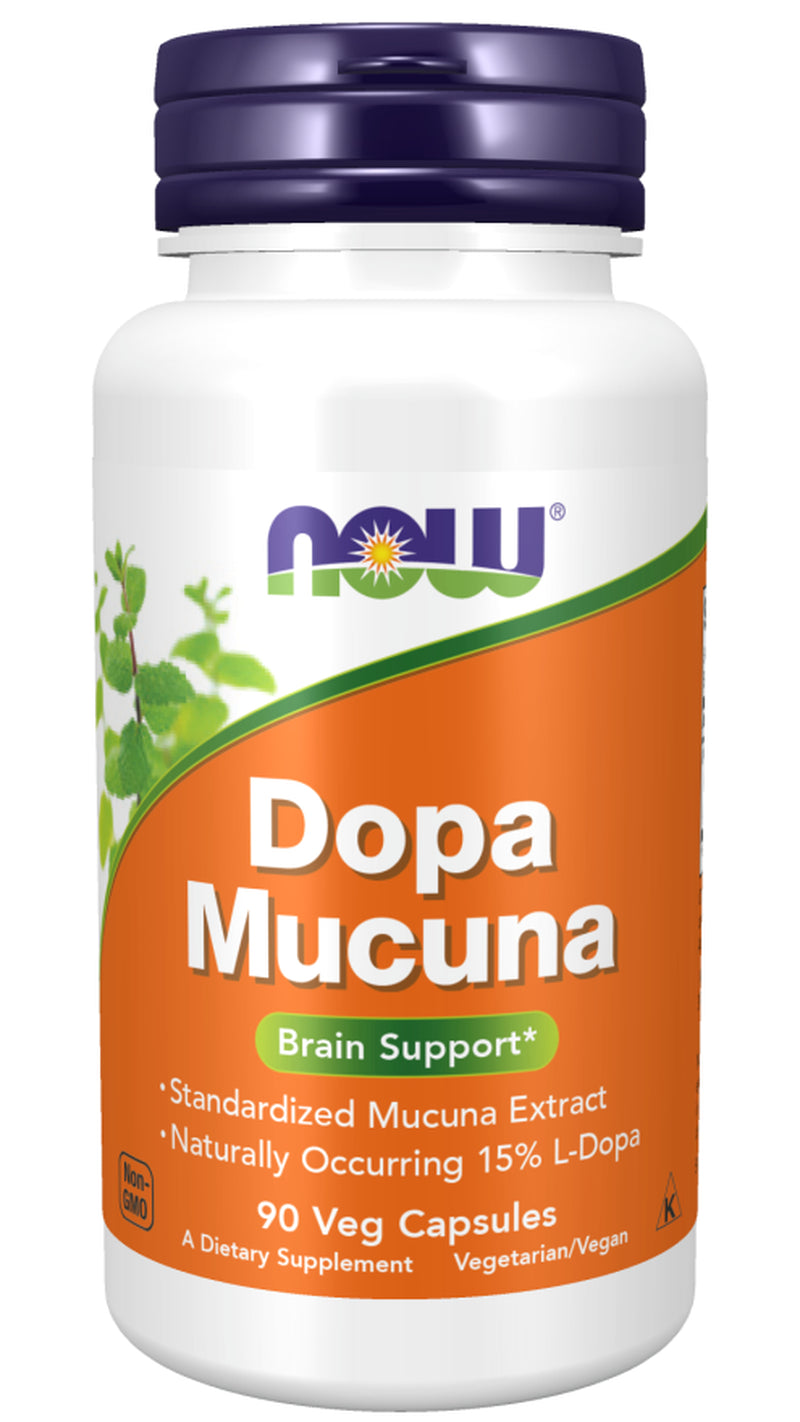 NOW FOODS DOPA Mucuna 920Mg - 90 Veg Caps Non GMO USA Kosher Best By: 5/2026