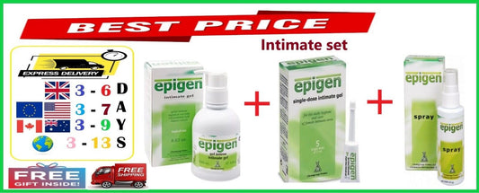 EPIGEN Gel Intimate-250 Ml+Epigen Vaginal Gel 5X5Ml+Epigen Intim Spray 60 Ml