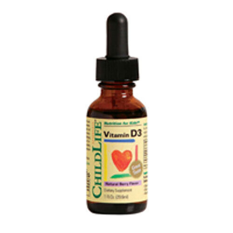 Vitamin D3 Natural Berry Flavor 1 Oz Bychild Life Essentials