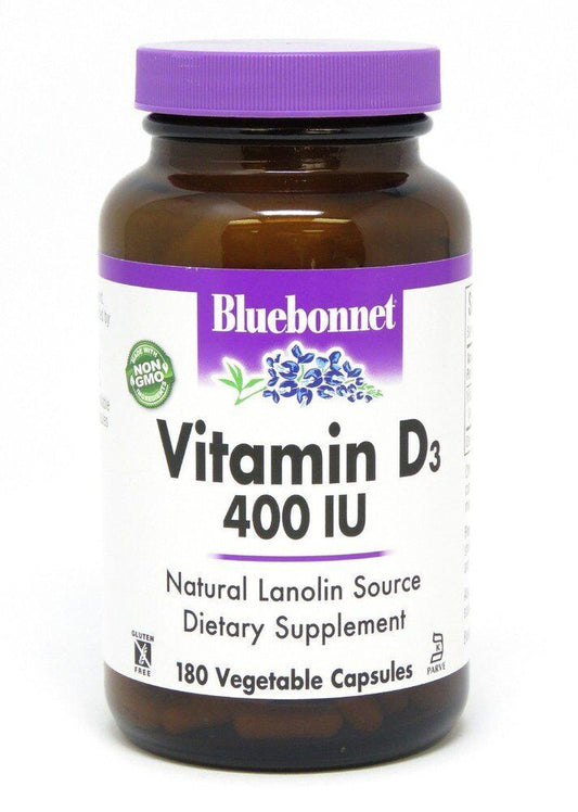 Bluebonnet Vitamin D3 400 IU 180 Vegcap