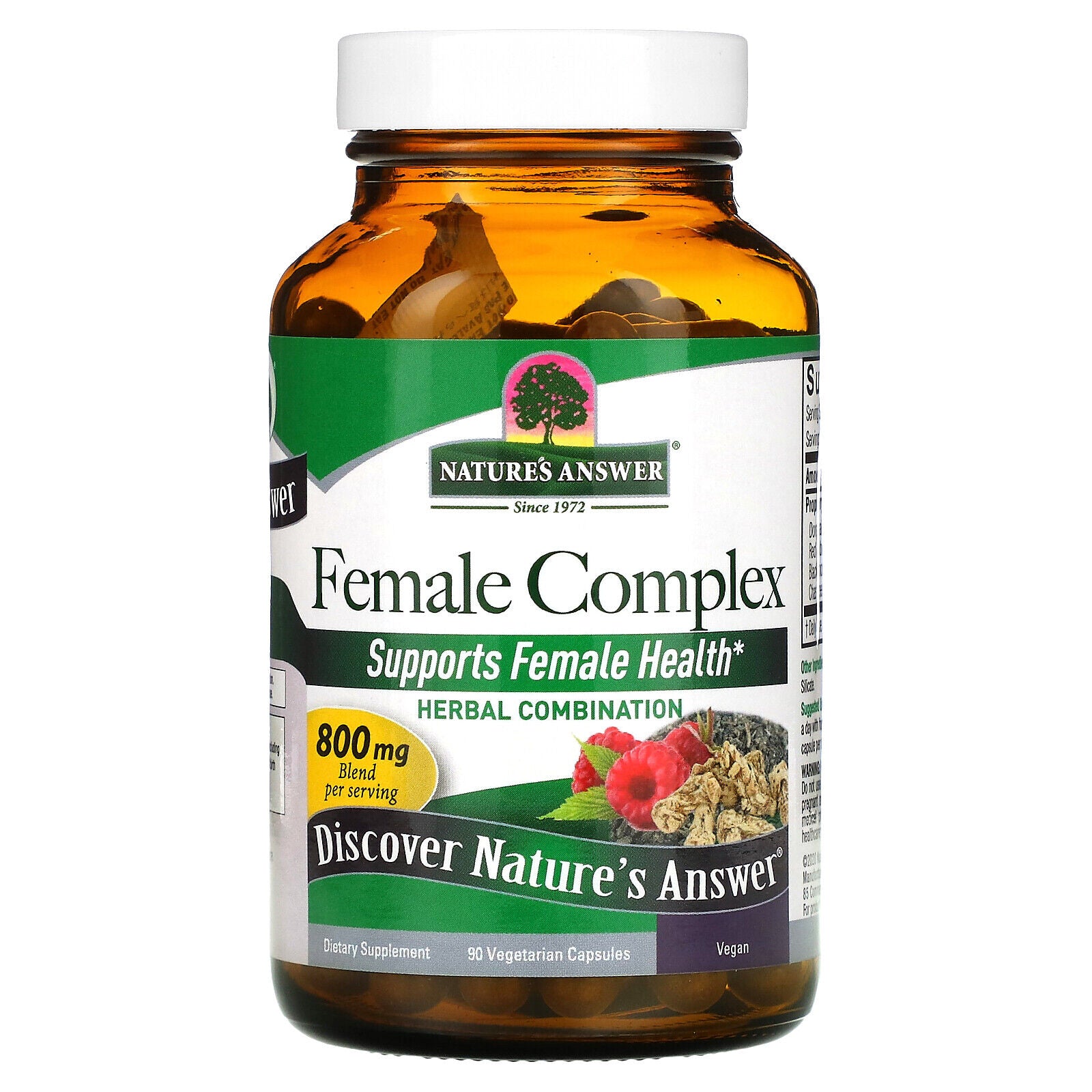 Female Complex, Herbal Combination, 800 Mg, 90 Vegetarian Capsules (400 Mg Per