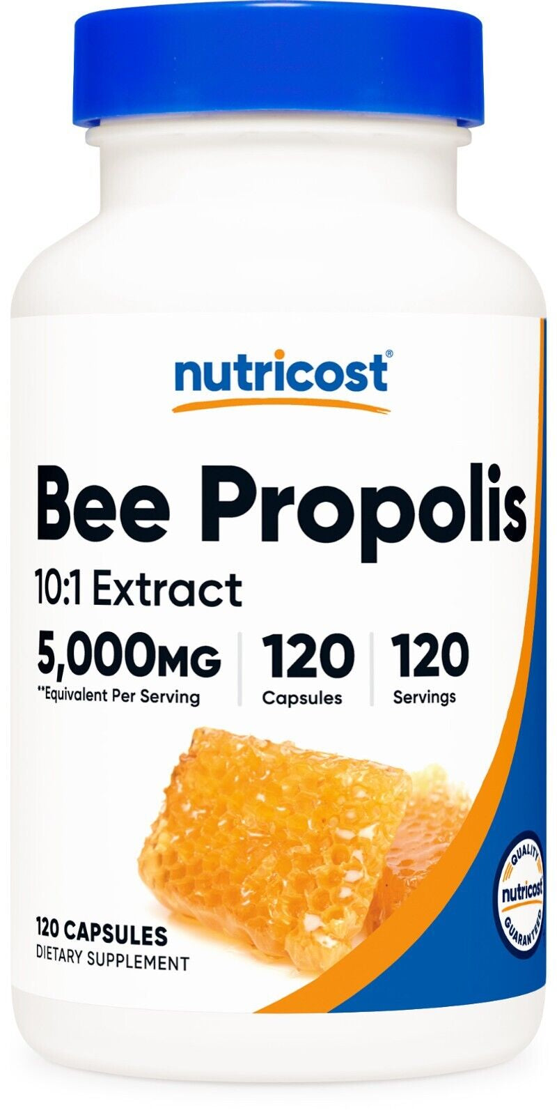 Nutricost Bee Propolis 10:1 Extract 5,000Mg Equivalent, 120 Capsules