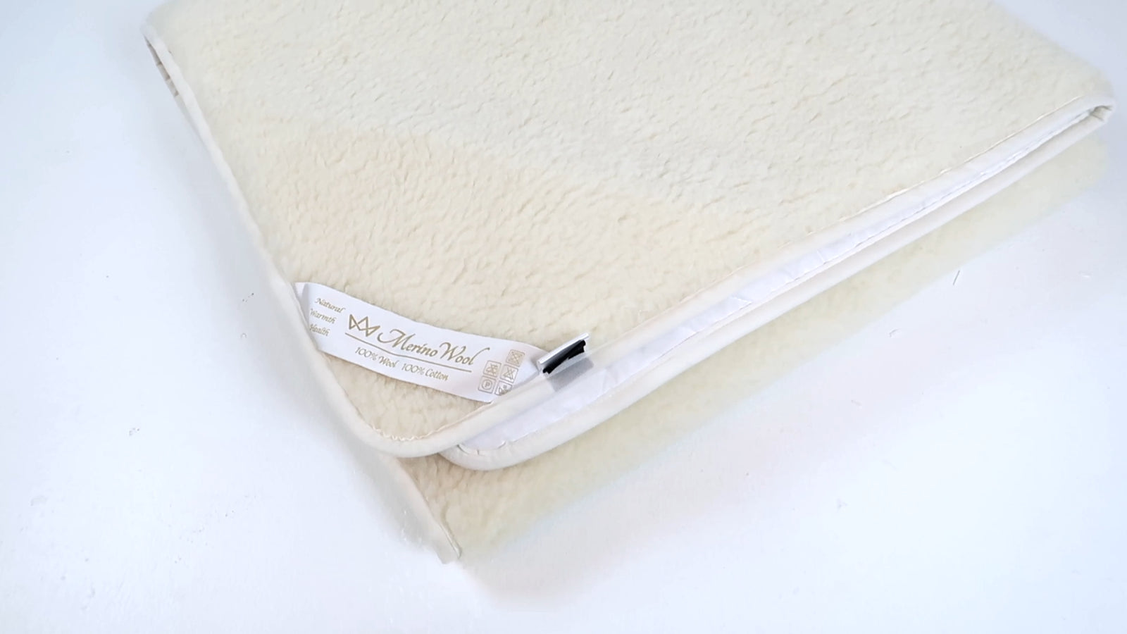 Pure Merino Wool and Cotton Mattress Topper, Bed Cover 