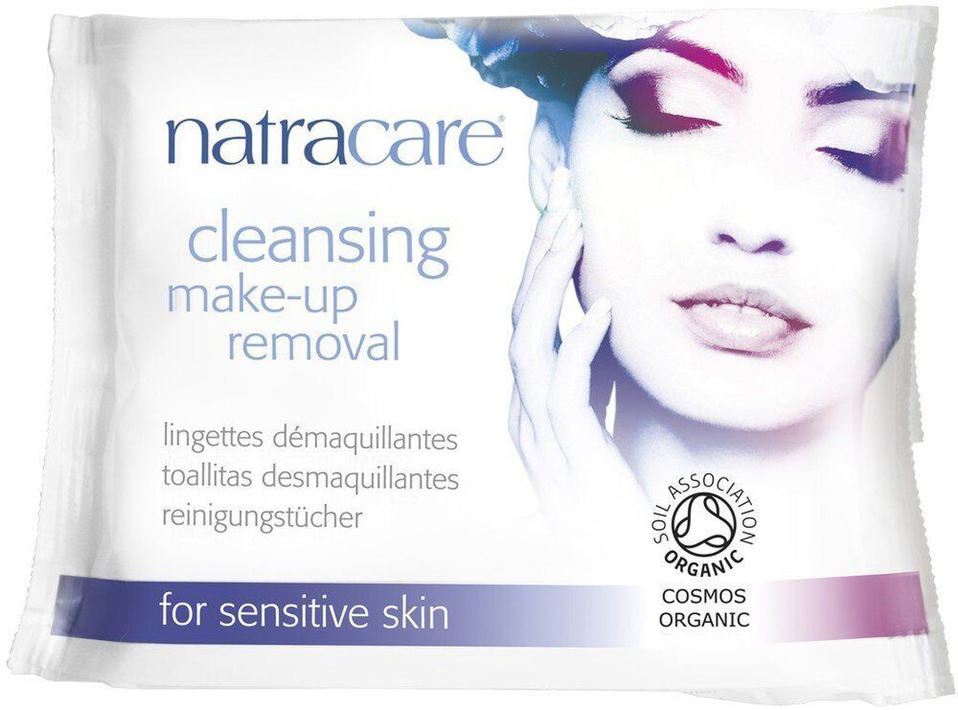 Natracare Organic Cleansing Make-Up Removal Wipes 20 Wipes Bag