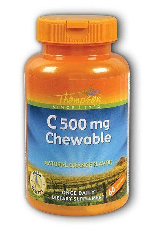 Thompson Nutritional C-500Mg Chewable Orange 60 Tablet