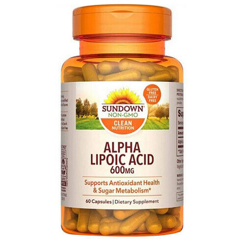 Sundown Naturals Alpha Lipoic Acid Capsules 600 Mg 60 Caps by Sundown Naturals