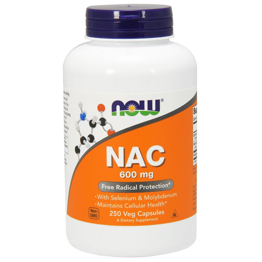 NOW Foods NAC, 600 Mg, 250 Veg Capsules