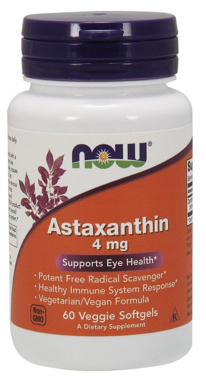 Now Foods Astaxanthin 4Mg 60 Vegcap