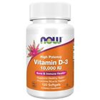 NOW FOODS Vitamin D-3 10 000 IU 120 Softgels