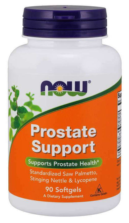 Now Prostate Support Standardized Saw Palmetto, Stinging Nettle Lycopene 90Gels