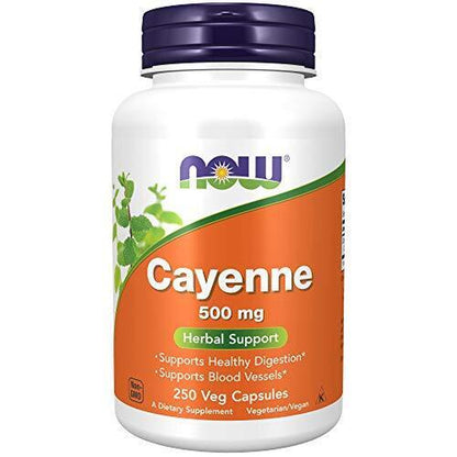 NOW FOODS Cayenne 500 Mg 250 Veg Capsules