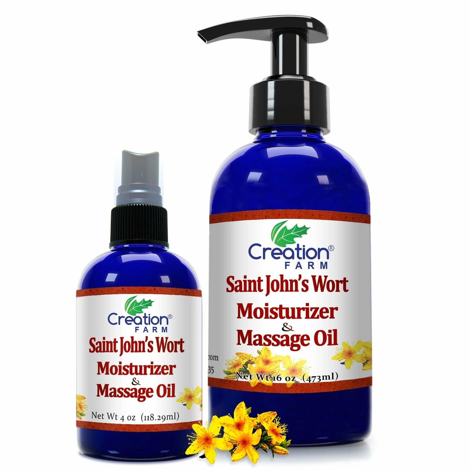 St Johns Wort Moisturizer & Massage Oil - Blend - Soothing Body Massage Oil