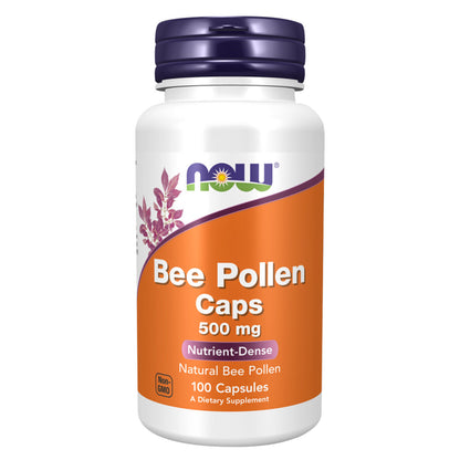 NOW FOODS Bee Pollen 500 Mg 100 Capsules