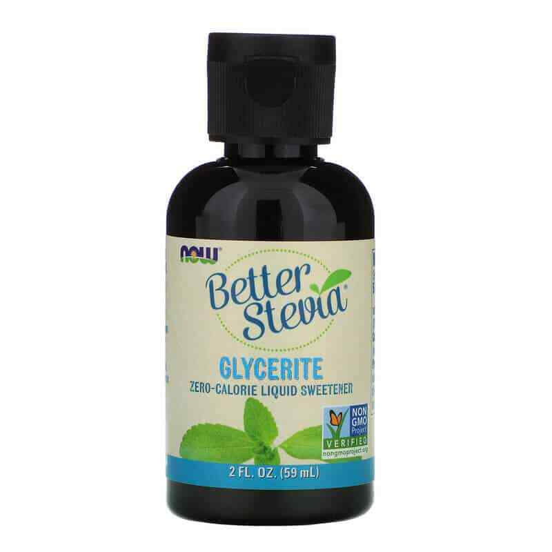 Betterstevia Glycerite NOW Zero-Calorie Liquid Sweetener 2 Fl / 8Fl