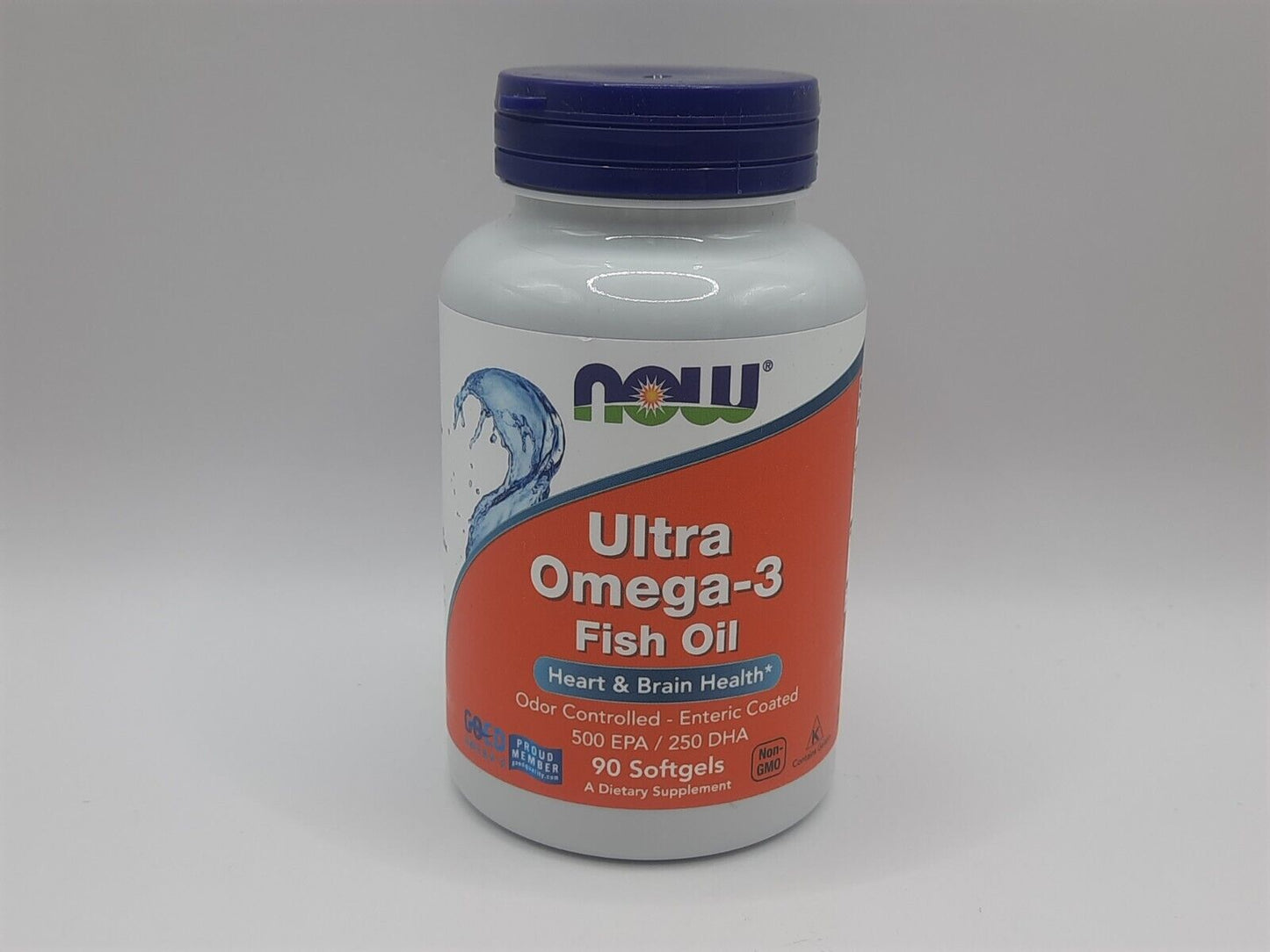 Now Foods Ultra OMEGA-3 Fish Oil 500 EPA/250 DHA 90 Softgels Exp 04/2027