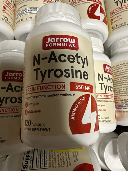 New JARROW FORMULAS N-Acetyl Tyrosine 350Mg (NALT) 120 Capsules FREE SHIPPING