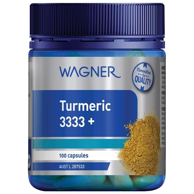 New Wagner Turmeric 3333+ 100 Capsules