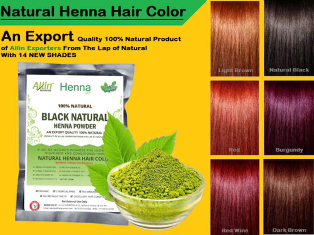 Natural Henna Hair Color Dye Unisex