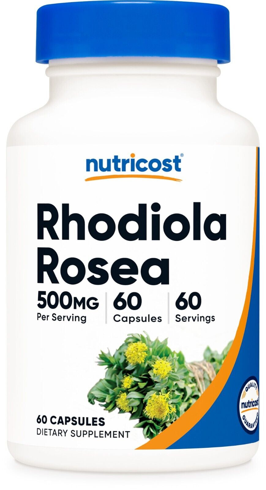 Nutricost Rhodiola Rosea 500Mg, 60 Vegetable Capsules - Gluten Free and Non-Gmo